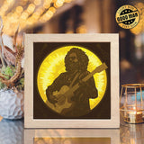 Jerry Garcia – Paper Cut Light Box File - Cricut File - 8x8 Inches - LightBoxGoodMan - LightboxGoodman