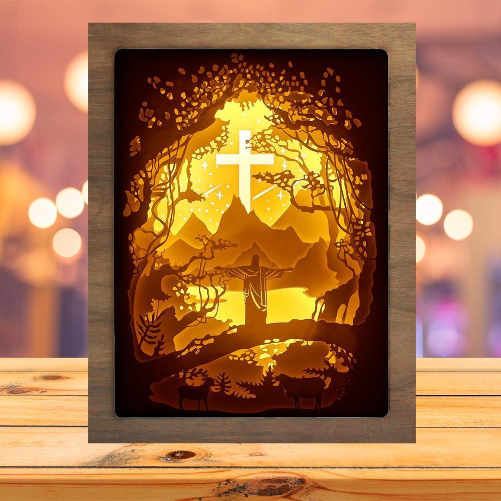 Jesus 1 - Paper Cutting Light Box - LightBoxGoodman - LightboxGoodman