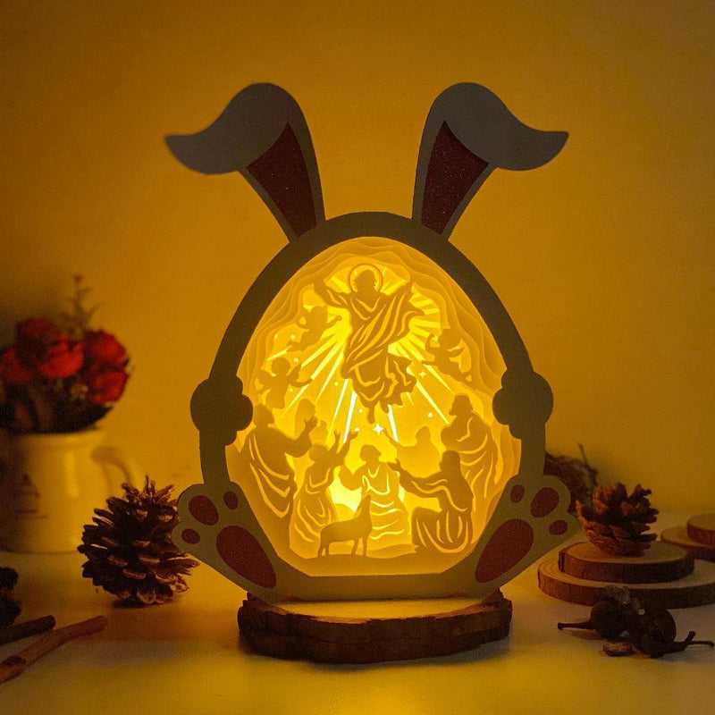 Jesus 2 - Paper Cut Bunny Light Box File - Cricut File - 9,7x7,5 Inches - LightBoxGoodMan - LightboxGoodman