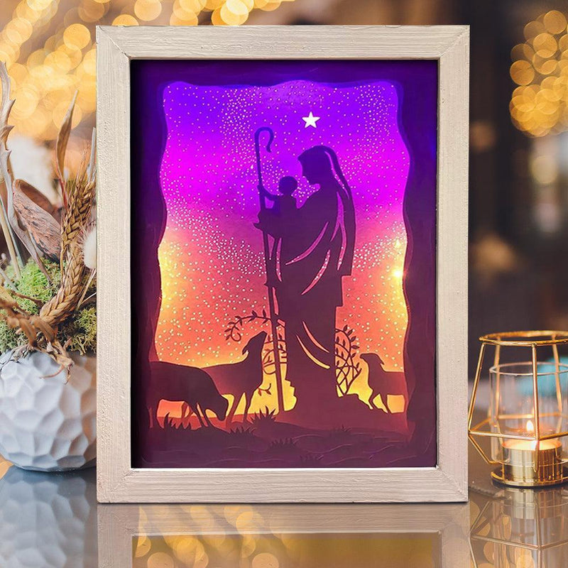Jesus 2 – Paper Cut Light Box File - Cricut File - 8x10 inches - LightBoxGoodMan - LightboxGoodman