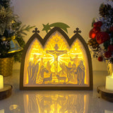 Jesus 2 - Paper Cut Nativity House Light Box File - Cricut File - 7x8 Inches - LightBoxGoodMan