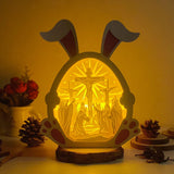 Jesus 3 - Paper Cut Bunny Light Box File - Cricut File - 9,7x7,5 Inches - LightBoxGoodMan