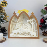 Jesus 3 - Paper Cut Nativity House Light Box File - Cricut File - 7x8 Inches - LightBoxGoodMan - LightboxGoodman