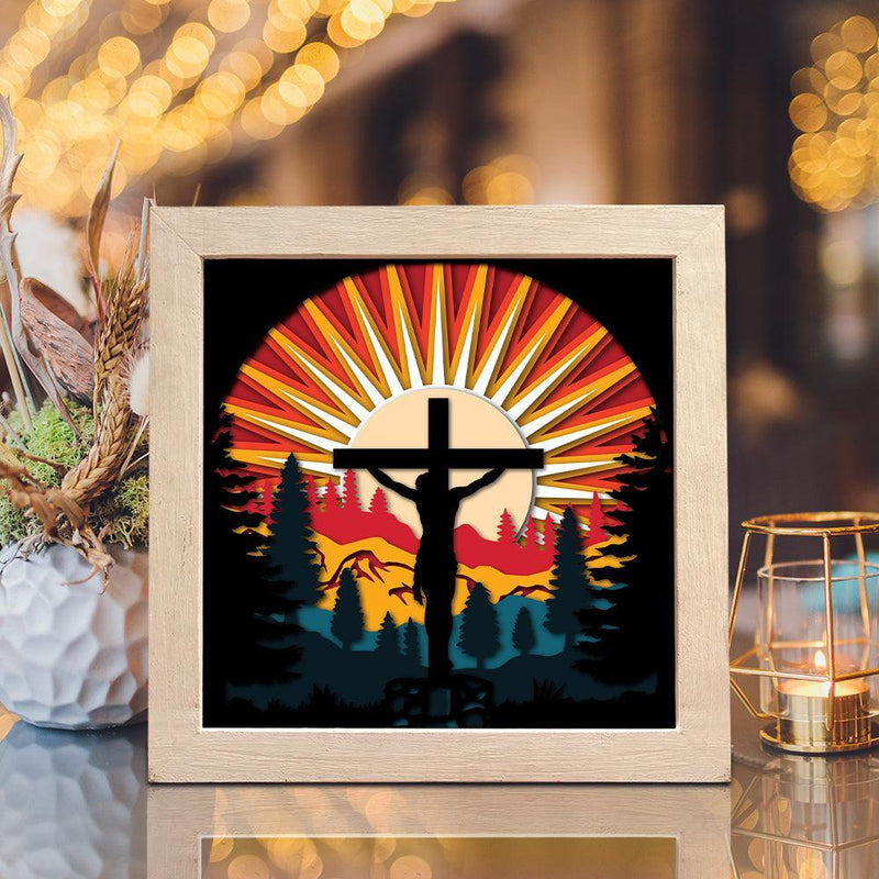 Jesus 9 – Paper Cut Light Box File - Cricut File - 8x8 inches - LightBoxGoodMan - LightboxGoodman