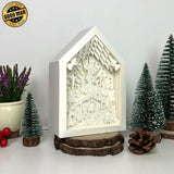 Jesus - Christmas House Papercut Lightbox File - Cricut File - 5.1x7.4 Inches - LightBoxGoodMan - LightboxGoodman