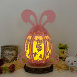 Jesus - Easter Bunny Egg 3D Lantern File - Cricut File - 7.4x9.5" - LightBoxGoodMan - LightboxGoodman