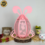 Jesus - Easter Bunny Egg 3D Lantern File - Cricut File - 7.4x9.5" - LightBoxGoodMan - LightboxGoodman