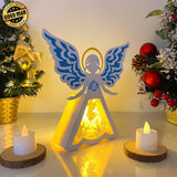 Jesus - Paper Cut Angel Light Box File - Cricut File - 8x8 inches - LightBoxGoodMan - LightboxGoodman