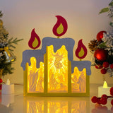Jesus - Paper Cut Candle Light Box File - Cricut File - 8,6x7 inches - LightBoxGoodMan