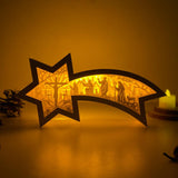 Jesus - Paper Cut Star Light Box File - Cricut File - 28x13.7cm - LightBoxGoodMan
