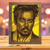 Johnny Depp - Paper Cutting Light Box - LightBoxGoodman