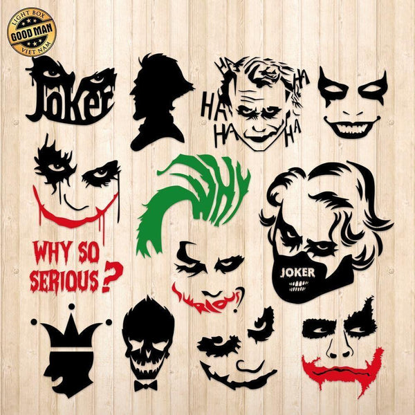 Joker - Cricut File - Svg, Png, Dxf, Eps - LightBoxGoodMan