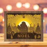 Joyeux Noel 10 - Paper Cutting Light Box - LightBoxGoodman