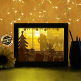 Joyeux Noel 13 - Paper Cutting Light Box - LightBoxGoodman