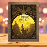 Joyeux Noel 17 - Paper Cutting Light Box - LightBoxGoodman