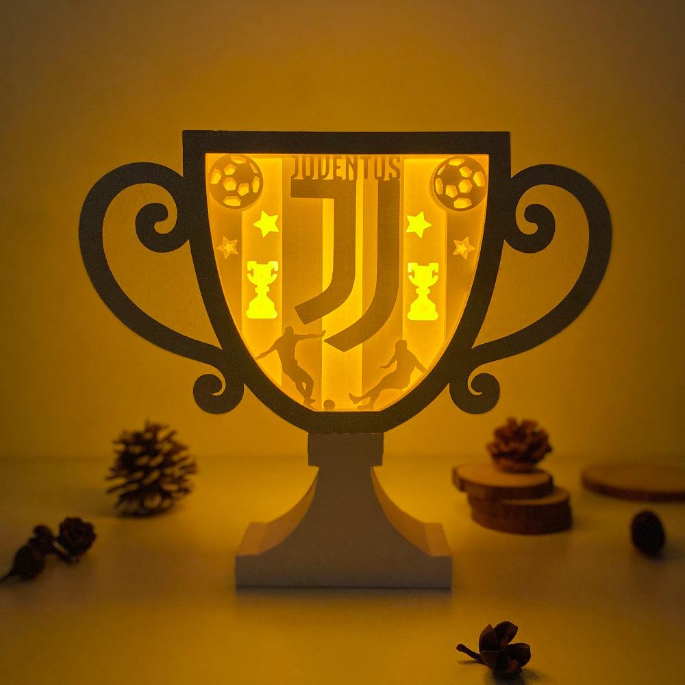Juventus 2 - Paper Cut Cup Light Box File - Cricut File - 24,2x28,5cm - LightBoxGoodMan - LightboxGoodman