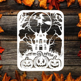 Kirigami Halloween 3a – Paper Cutting SVG Template files, 20x26 cm