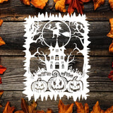 Kirigami Halloween 3b – Paper Cutting SVG Template files, 20x26 cm