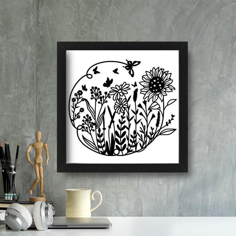 Kirigami Meadow – Paper Cutting SVG Template files, 18x20 cm - LightboxGoodman