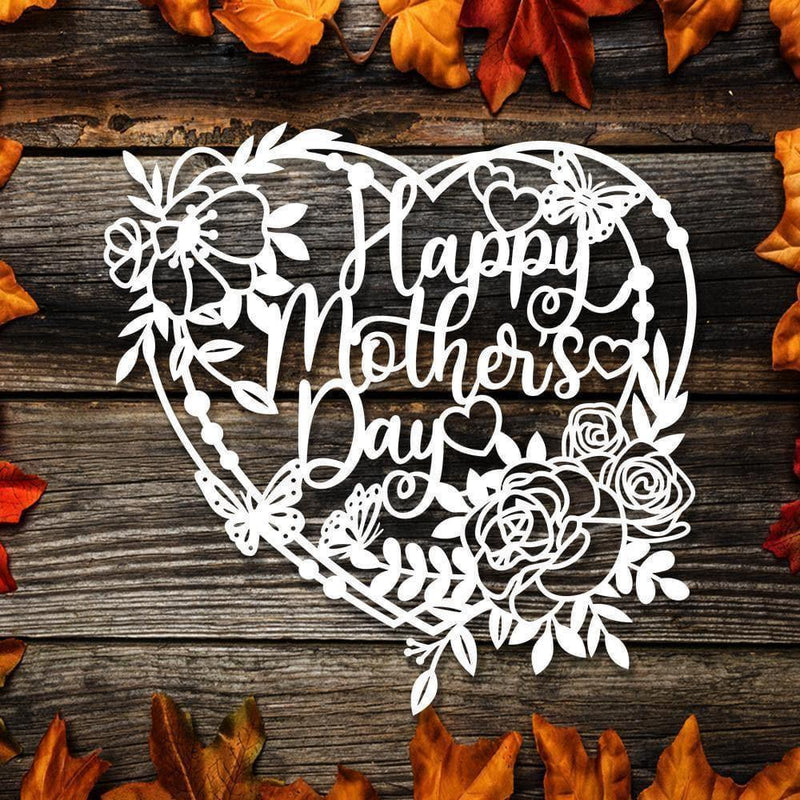 Kirigami Mother's Day – Paper Cutting SVG Template files, 20x20 cm - LightboxGoodman