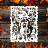 Kirigami Nightmare Before Christmas – Paper Cutting SVG Template files, 20x26 cm