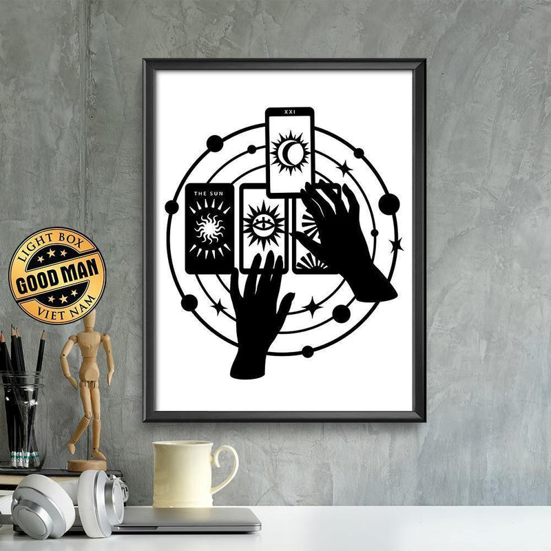 Kirigami Tarot Reader – Paper Cutting SVG Template files, 20x23 cm - LightboxGoodman