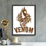 Kirigami Venom – Paper Cutting SVG Template files, 19x26 cm - LightboxGoodman