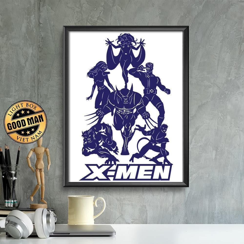 Kirigami X-Men 1 – Paper Cutting SVG Template files, 18.5x29 cm - LightboxGoodman