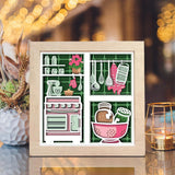 Kitchen 2 – Paper Cut Light Box File - Cricut File - 8x8 inches - LightBoxGoodMan - LightboxGoodman