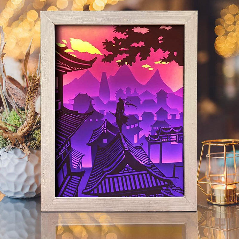 Knight Errant – Paper Cut Light Box File - Cricut File - 20x26cm - LightBoxGoodMan - LightboxGoodman