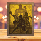 Kobe Bryant - Paper Cutting Light Box - LightBoxGoodman