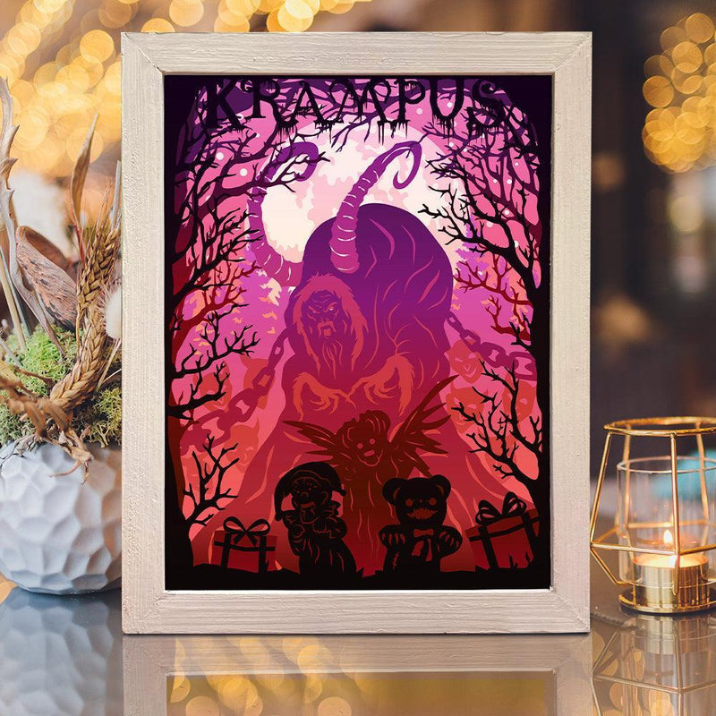 Krampus – Paper Cut Light Box File - Cricut File - 20x26cm - LightBoxGoodMan - LightboxGoodman