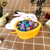 Lazy Bunny - Easter Candy Box Paper Cutting File - 7x8,6" - Cricut File - LightBoxGoodMan - LightboxGoodman