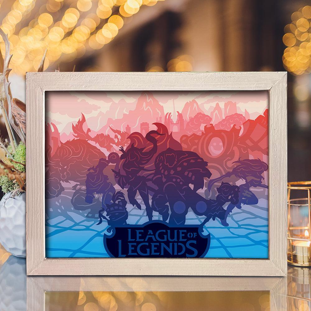League Of Legends – Paper Cut Light Box File - Cricut File - 20x26cm - LightBoxGoodMan - LightboxGoodman