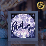 Let It Snow – Paper Cut Light Box File - Cricut File - 20x20cm - LightBoxGoodMan - LightboxGoodman