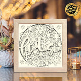 Let It Snow – Paper Cut Light Box File - Cricut File - 20x20cm - LightBoxGoodMan - LightboxGoodman