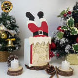 Let it Snow - Paper Cut Santa Light Box File - Cricut File - 28,4x14,7cm - LightBoxGoodMan - LightboxGoodman