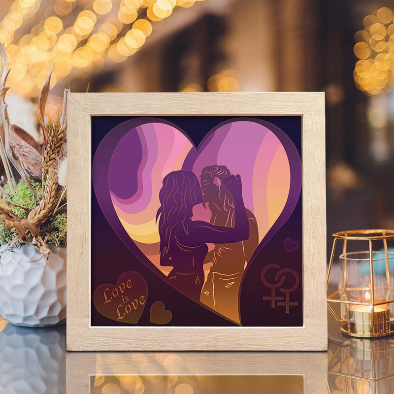 LGBTQ+ – Paper Cut Light Box File - Cricut File - 8x8 Inches - LightBoxGoodMan - LightboxGoodman