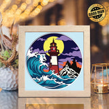 Lighthouse 10 – Paper Cut Light Box File - Cricut File - 8x8 Inches - LightBoxGoodMan - LightboxGoodman