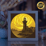 Lighthouse 11 – Paper Cut Light Box File - Cricut File - 8x8 Inches - LightBoxGoodMan - LightboxGoodman