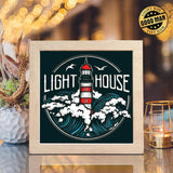 Lighthouse 12 – Paper Cut Light Box File - Cricut File - 8x8 Inches - LightBoxGoodMan - LightboxGoodman