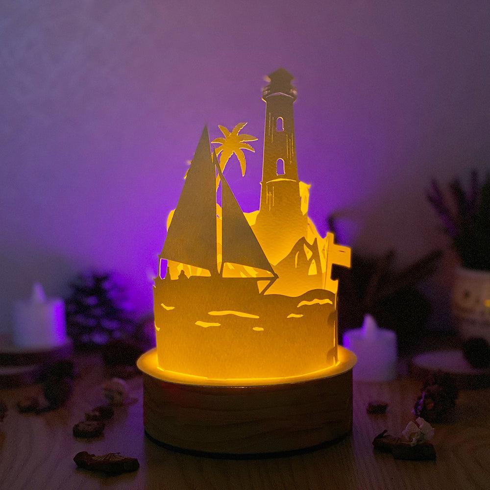 Lighthouse - 3D Dome Lantern File - Cricut File - LightBoxGoodMan - LightboxGoodman