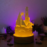 Lighthouse - 3D Dome Lantern File - Cricut File - LightBoxGoodMan
