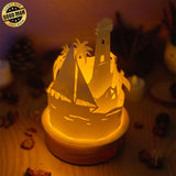 Lighthouse - 3D Dome Lantern File - Cricut File - LightBoxGoodMan - LightboxGoodman