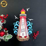 Lighthouse - 3D Lighthouse Lantern File - 11.3x5" - Cricut File - LightBoxGoodMan - LightboxGoodman