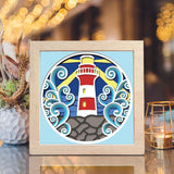 Lighthouse 8 – Paper Cut Light Box File - Cricut File - 8x8 Inches - LightBoxGoodMan - LightboxGoodman