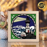 Lighthouse 9 – Paper Cut Light Box File - Cricut File - 8x8 Inches - LightBoxGoodMan - LightboxGoodman