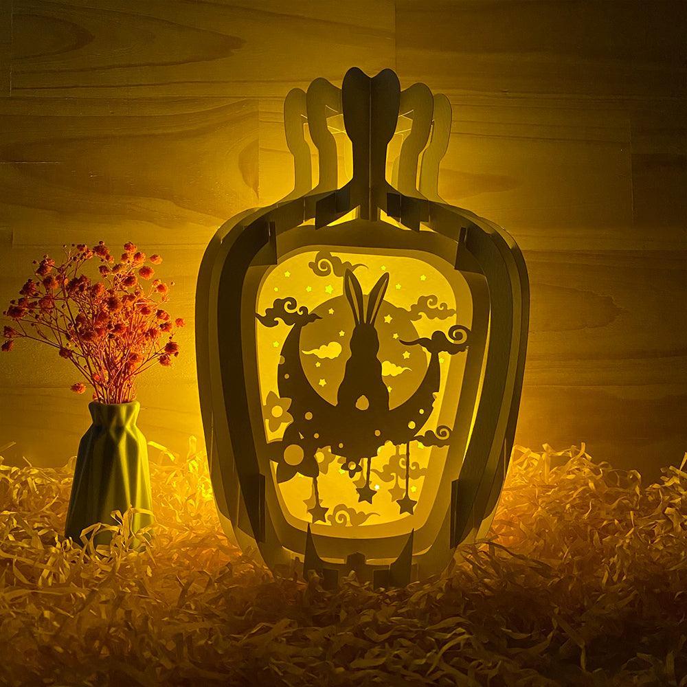 Lighthouse Rabbit - 3D Pop-up Light Box Vase File - Cricut File - LightBoxGoodMan - LightboxGoodman