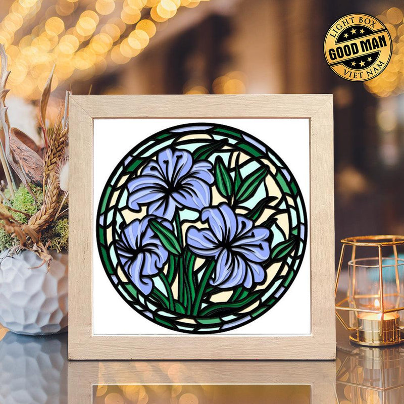 LiLy Flower 2 – Paper Cut Light Box File - 8x8" - Cricut File - LightBoxGoodMan - LightboxGoodman