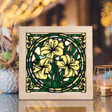 LiLy Flower – Paper Cut Light Box File - 8x8" - Cricut File - LightBoxGoodMan - LightboxGoodman